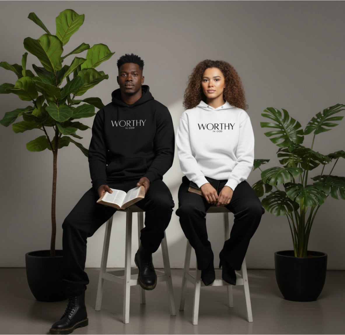 Worthy Hooded Sweatshirt Christian Hoodie Faith Based Apparel