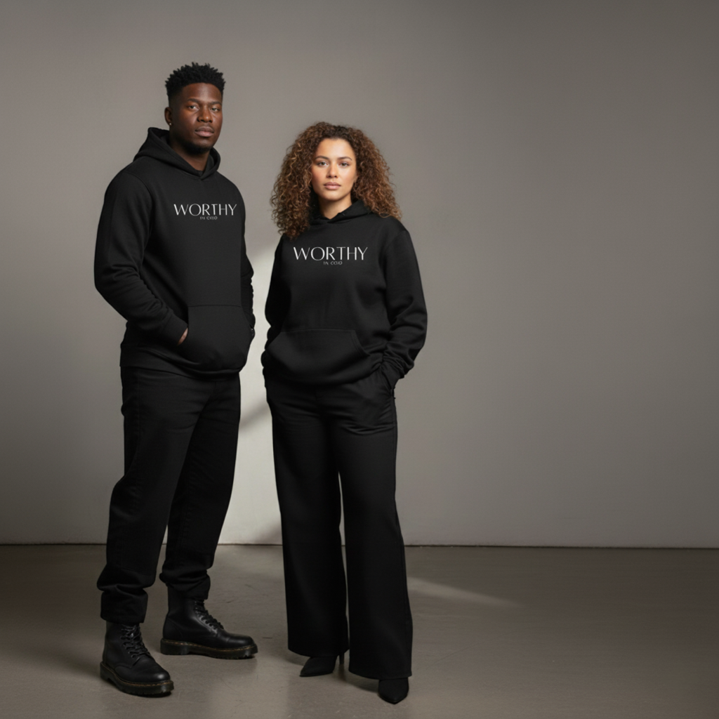 Worthy Hooded Sweatshirt Christian Hoodie Faith Based Apparel